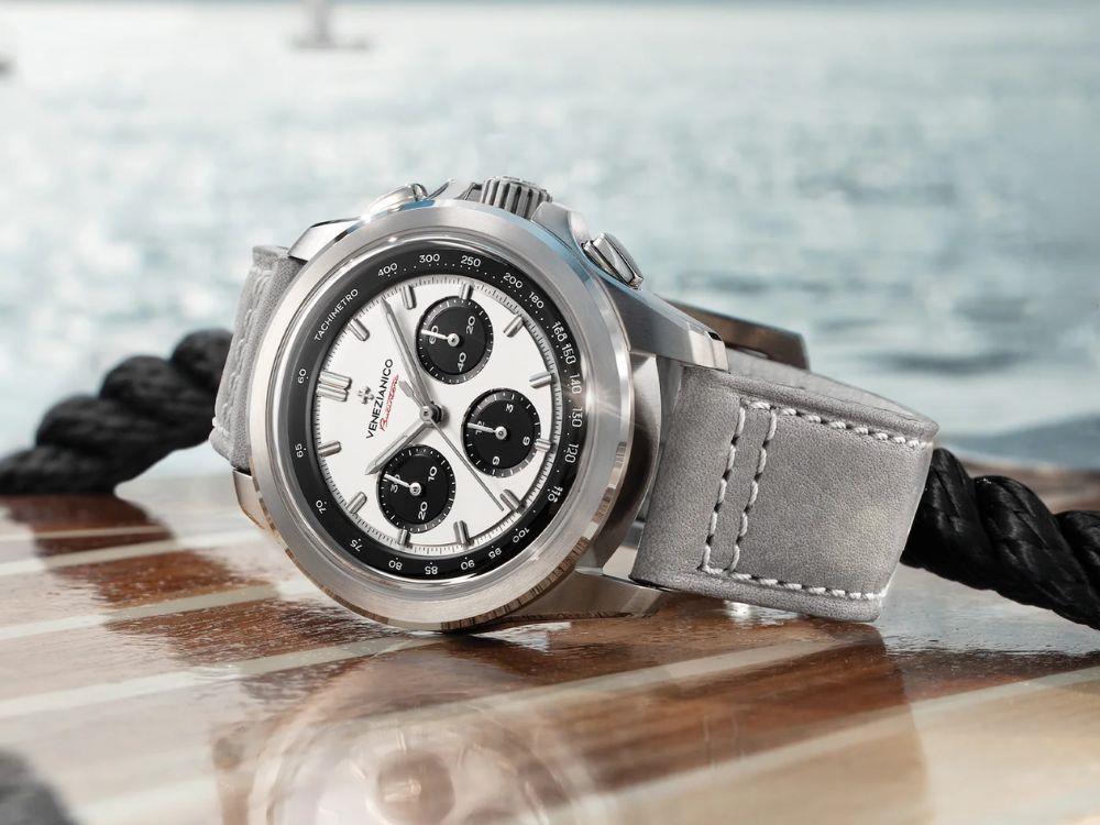 Montre Automatique Venezianico Bucintoro, 42 mm, Blanc, 8221510C