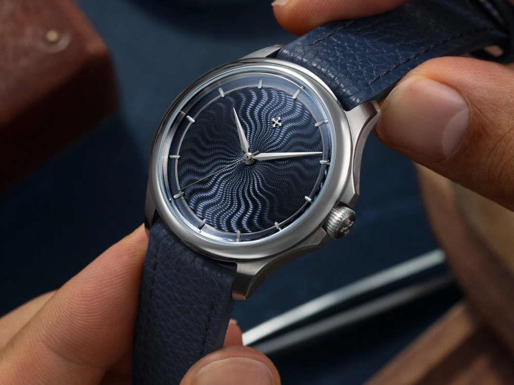 Montre Automatique Venezianico Redentore Levius, 38 mm, Bleu, Edition Limitée