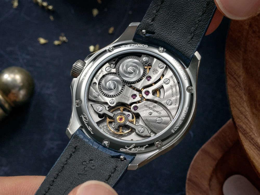 Montre Automatique Venezianico Redentore Levius, 38 mm, Bleu, Edition Limitée