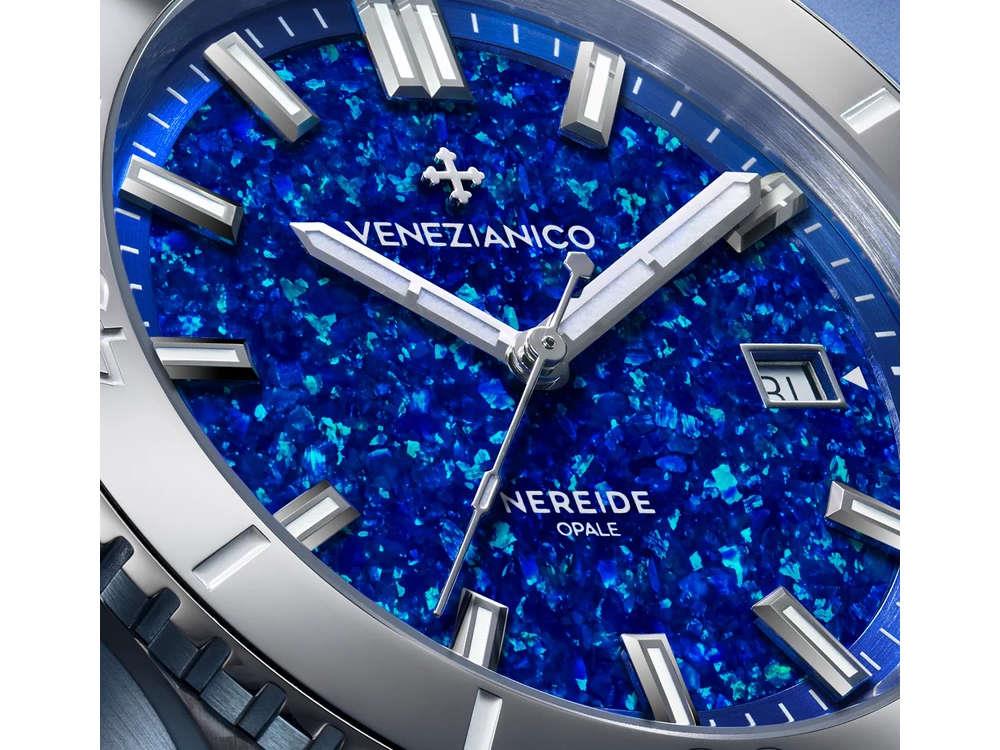 Montre Automatique Venezianico Nereide Opale Blu, 42 mm, Edition Limitée