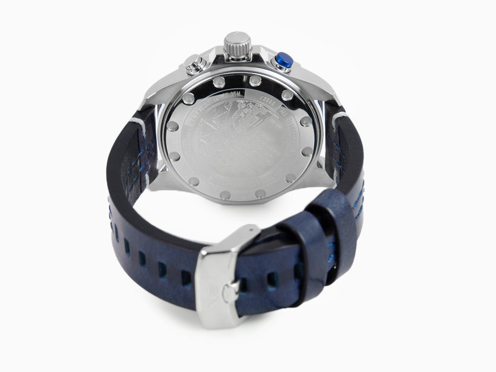 Montre à Quartz Vostok Europe Rocket N-1, Bleu, 46 mm, Chrono, 6S21-225A708