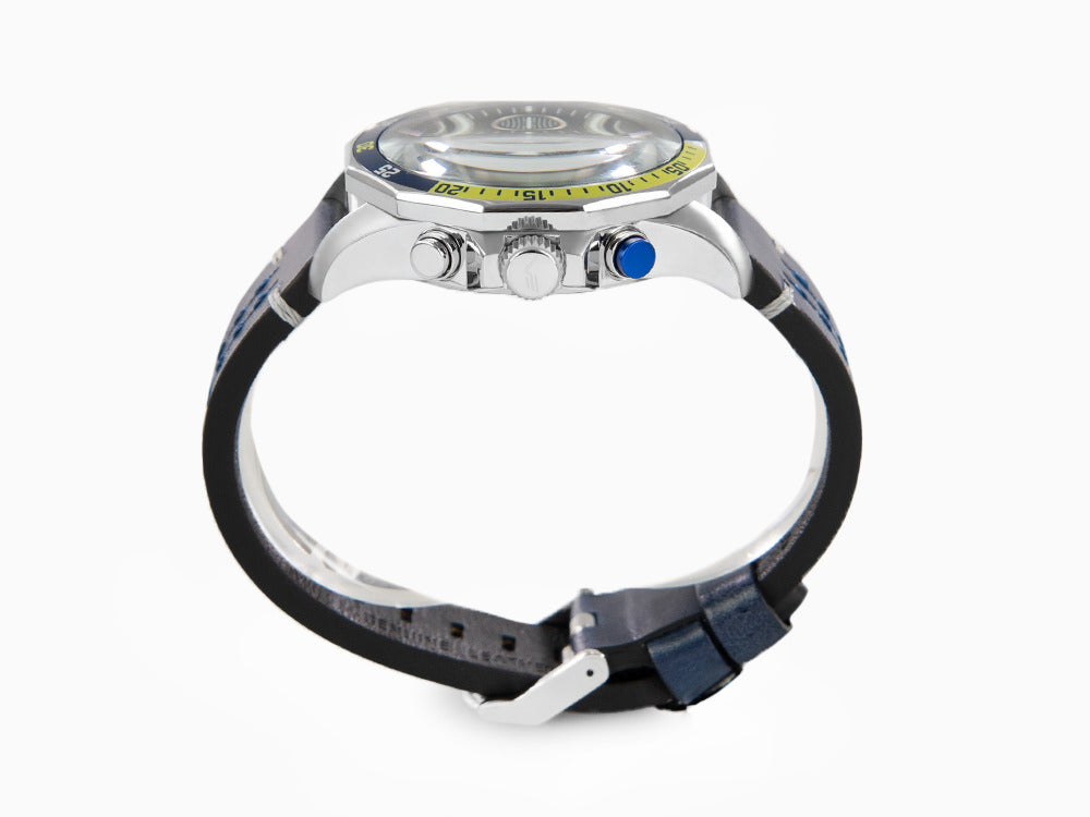 Montre à Quartz Vostok Europe Rocket N-1, Bleu, 46 mm, Chrono, 6S21-225A708