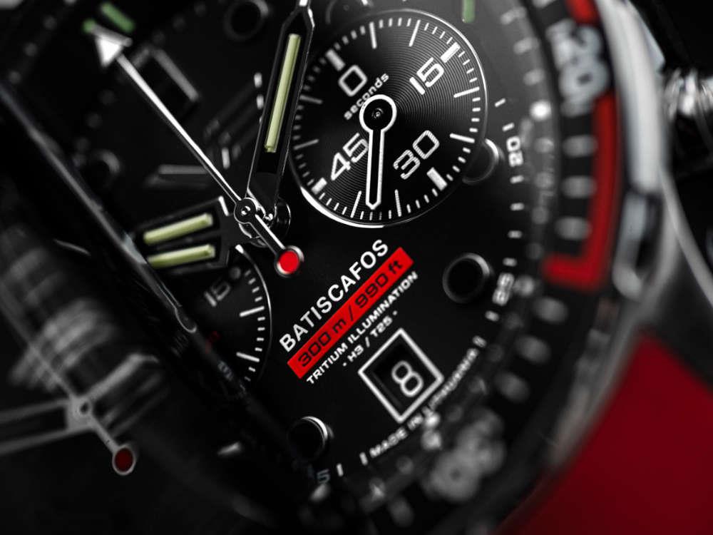 Montre à Quartz Vostok Europe Batiscafos, Noir, 49.7 mm, 6S21-511A771-L-BK