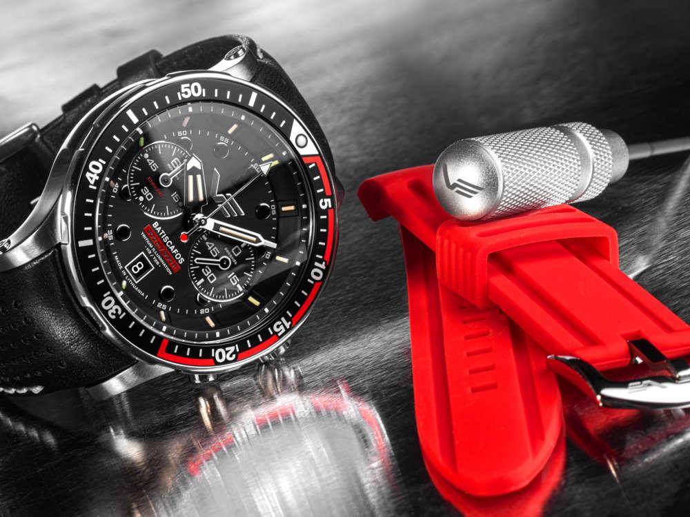 Montre à Quartz Vostok Europe Batiscafos, Noir, 49.7 mm, 6S21-511A771-L-BK