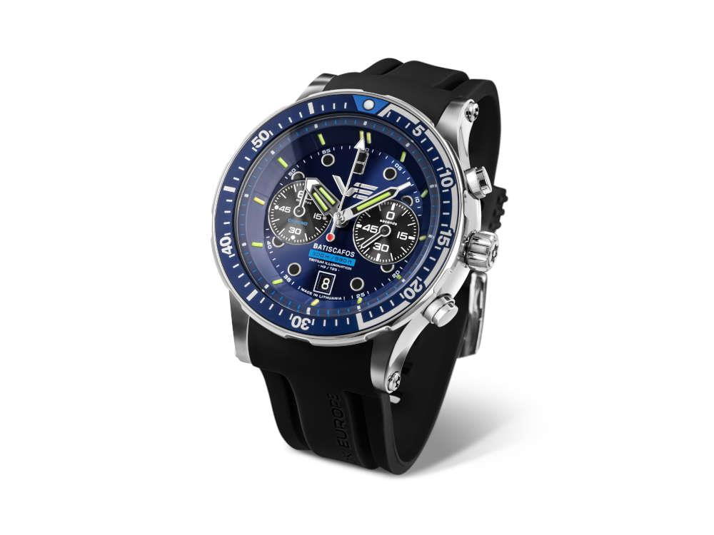 Montre à Quartz Vostok Europe Batiscafos, Bleu, 49.7 mm, 6S21-511A772-L-BL
