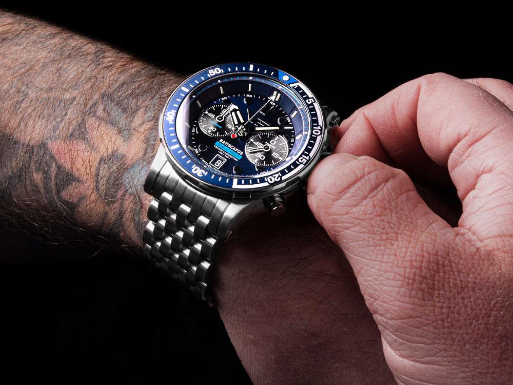 Montre à Quartz Vostok Europe Batiscafos, Bleu, 49.7 mm, 6S21-511A772-L-BL