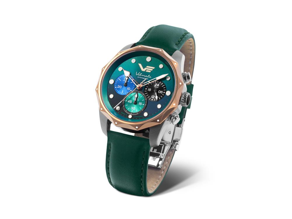 Montre à Quartz Vostok Europe Vilnelė, Vert, Edition Limitée, JS20-125E752-L-GR