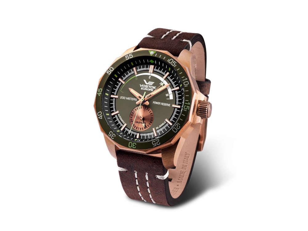 Montre Automatique Vostok Europe Rocket N-1, Bronze, Vert, 46 mm, NE57-225O565