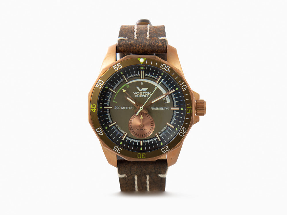 Montre Automatique Vostok Europe Rocket N-1, Bronze, Vert, 46 mm, NE57-225O565