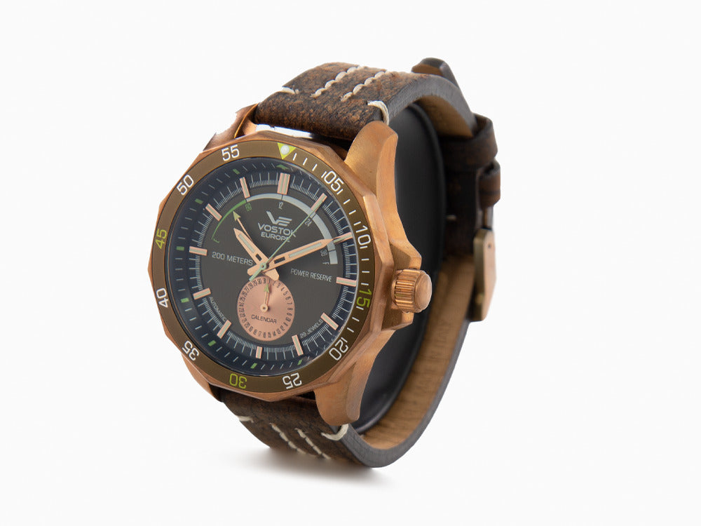 Montre Automatique Vostok Europe Rocket N-1, Bronze, Vert, 46 mm, NE57-225O565