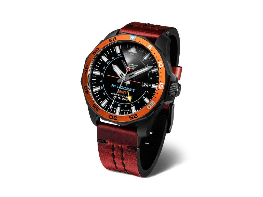 Montre Automatique Vostok Europe Rocket N-1, PVD, Noir, 46 mm, NH34-225C714-L-RD