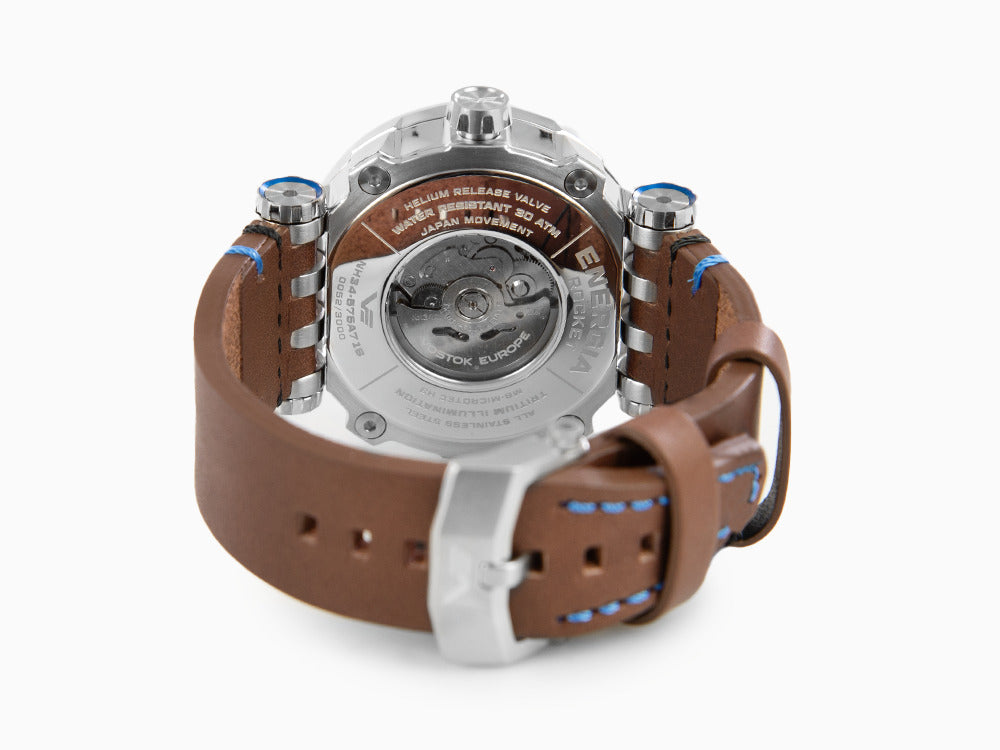 Montre Automatique Vostok Europe Energia II GMT, Bleu, Ed Limitée, NH34-575A716