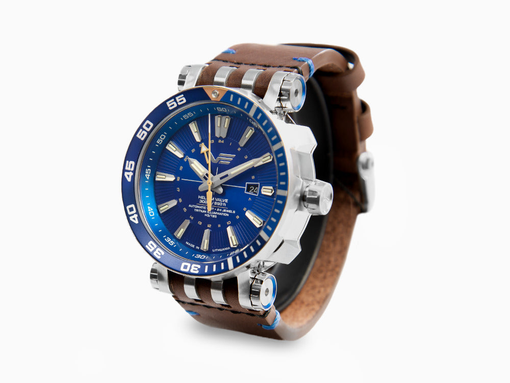 Montre Automatique Vostok Europe Energia II GMT, Bleu, Ed Limitée, NH34-575A716