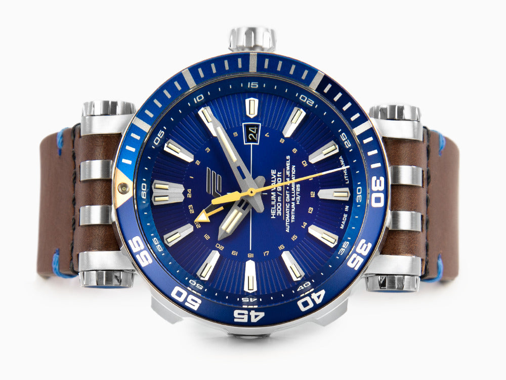 Montre Automatique Vostok Europe Energia II GMT, Bleu, Ed Limitée, NH34-575A716