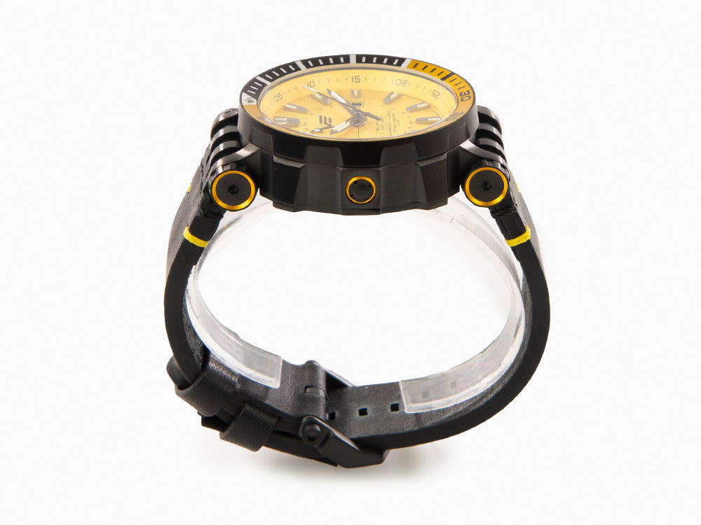 Montre Automatique Vostok Europe Energia II GMT, PVD, Jaune, LE, NH34-575C719