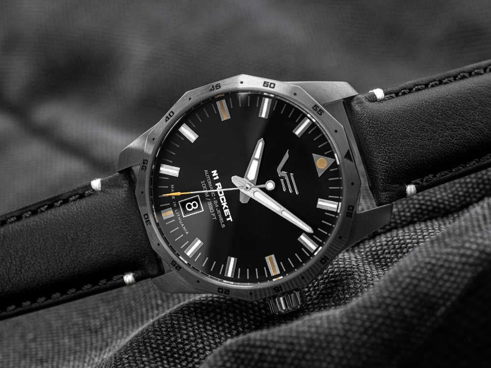 Montre Automatique Vostok Europe Rocket N1 Compact, Noir, 39mm, NH35-125A747