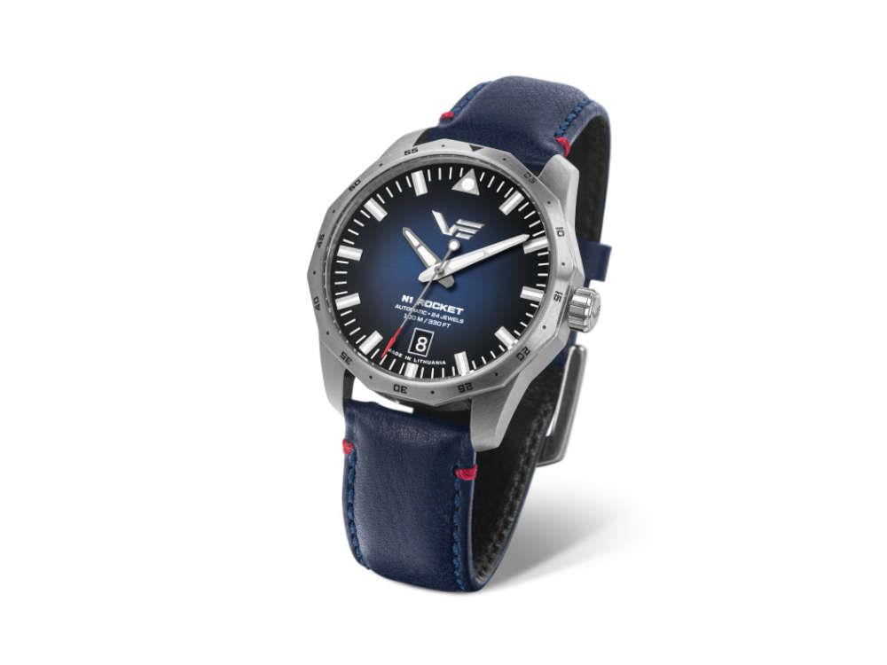 Montre Automatique Vostok Europe Rocket N1 Compact , Bleu, 39 mm, NH35-125A748