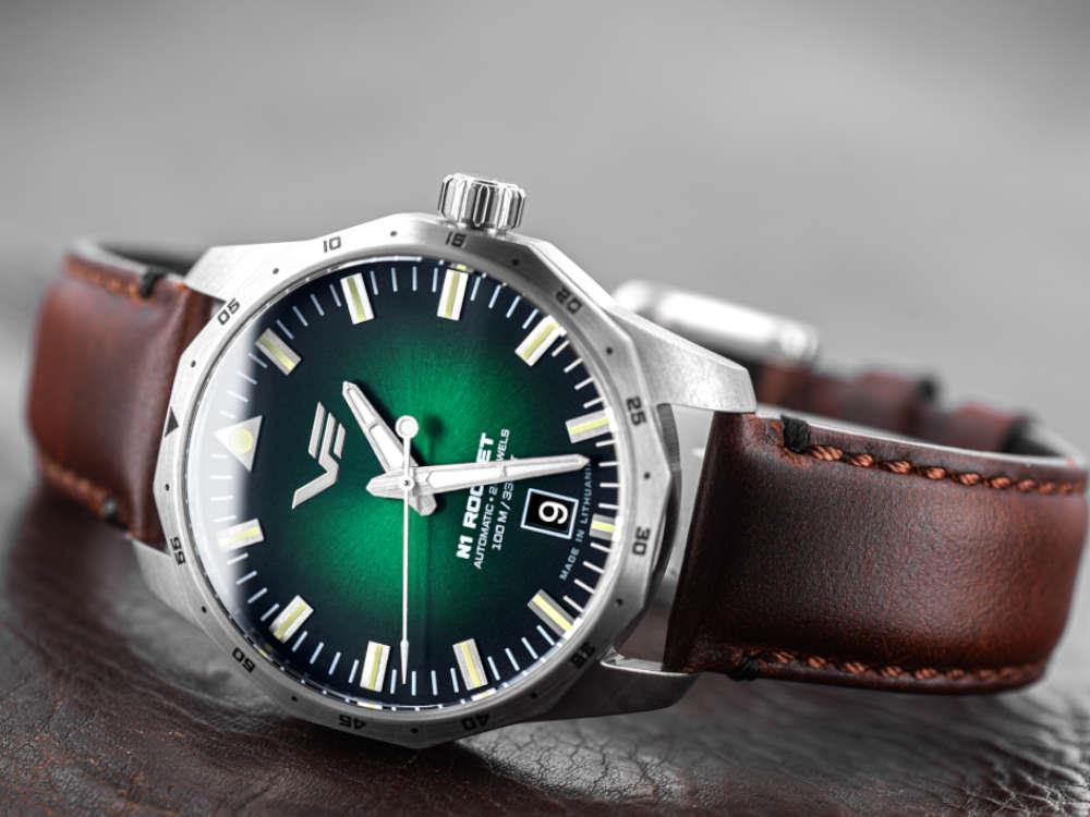 Montre Automatique Vostok Europe Rocket N1 Compact, Vert, 39 mm, NH35-125A749