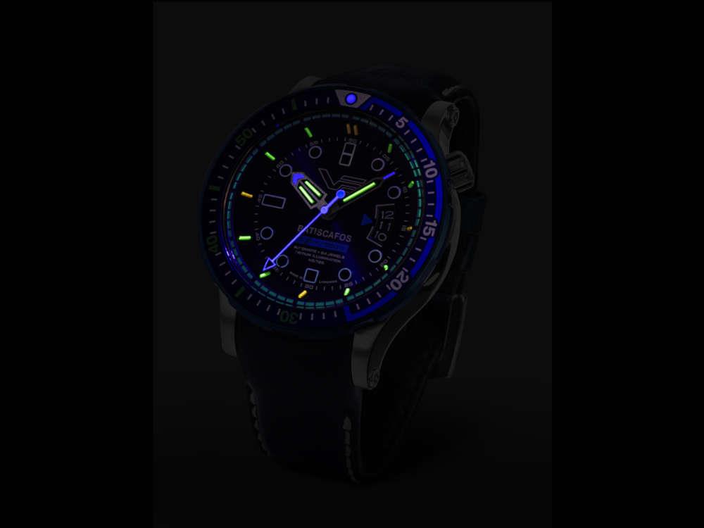 Montre Automatique Vostok Europe Batiscafos, Bleu, 49.7 mm, NH35-511E768-L-BL