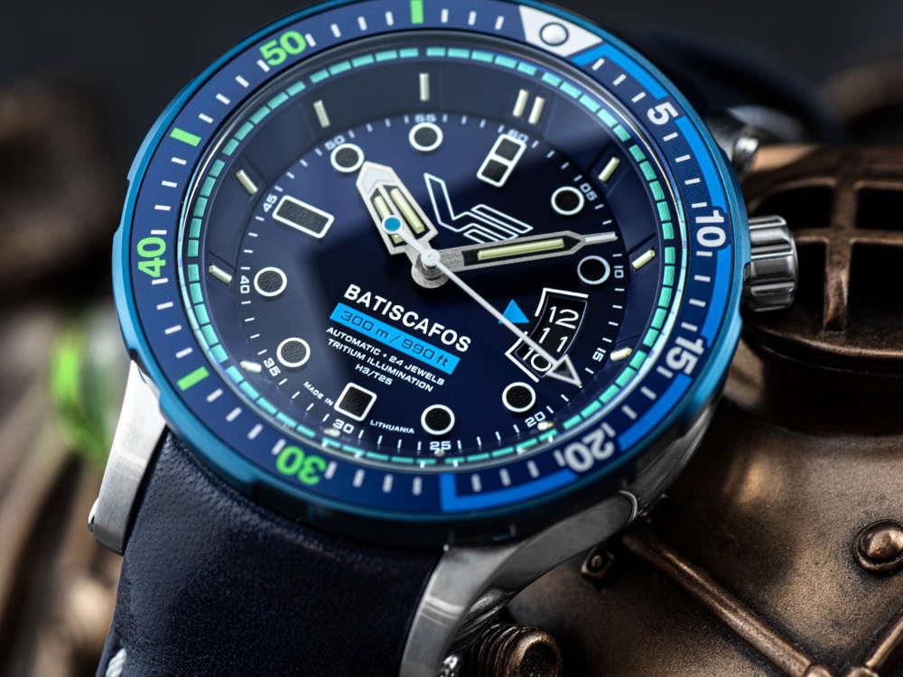 Montre Automatique Vostok Europe Batiscafos, Bleu, 49.7 mm, NH35-511E768-L-BL