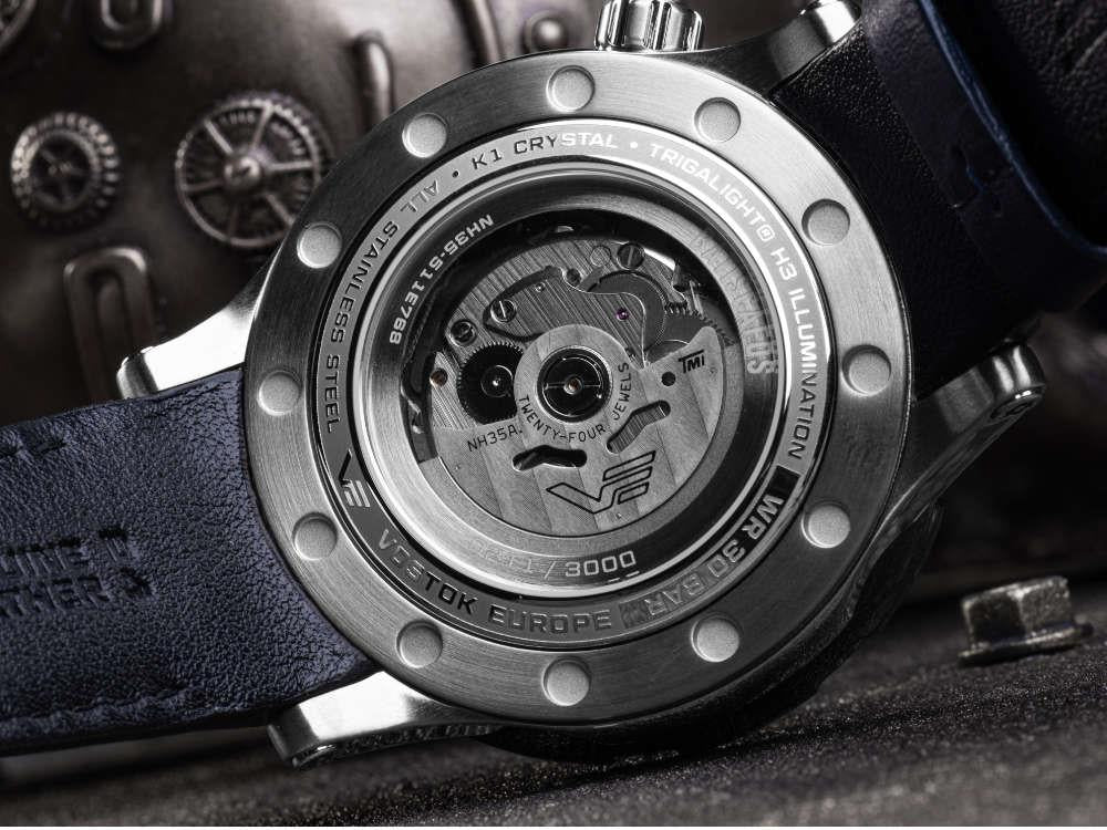 Montre Automatique Vostok Europe Batiscafos, Bleu, 49.7 mm, NH35-511E768-L-BL