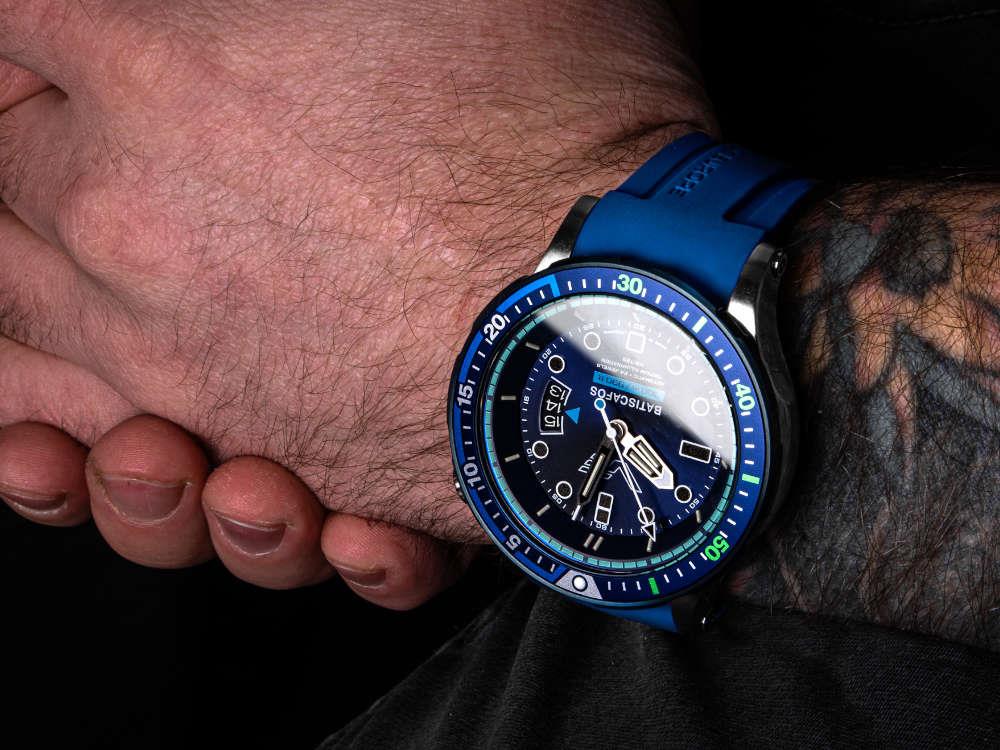 Montre Automatique Vostok Europe Batiscafos, Bleu, 49.7 mm, NH35-511E768-L-BL