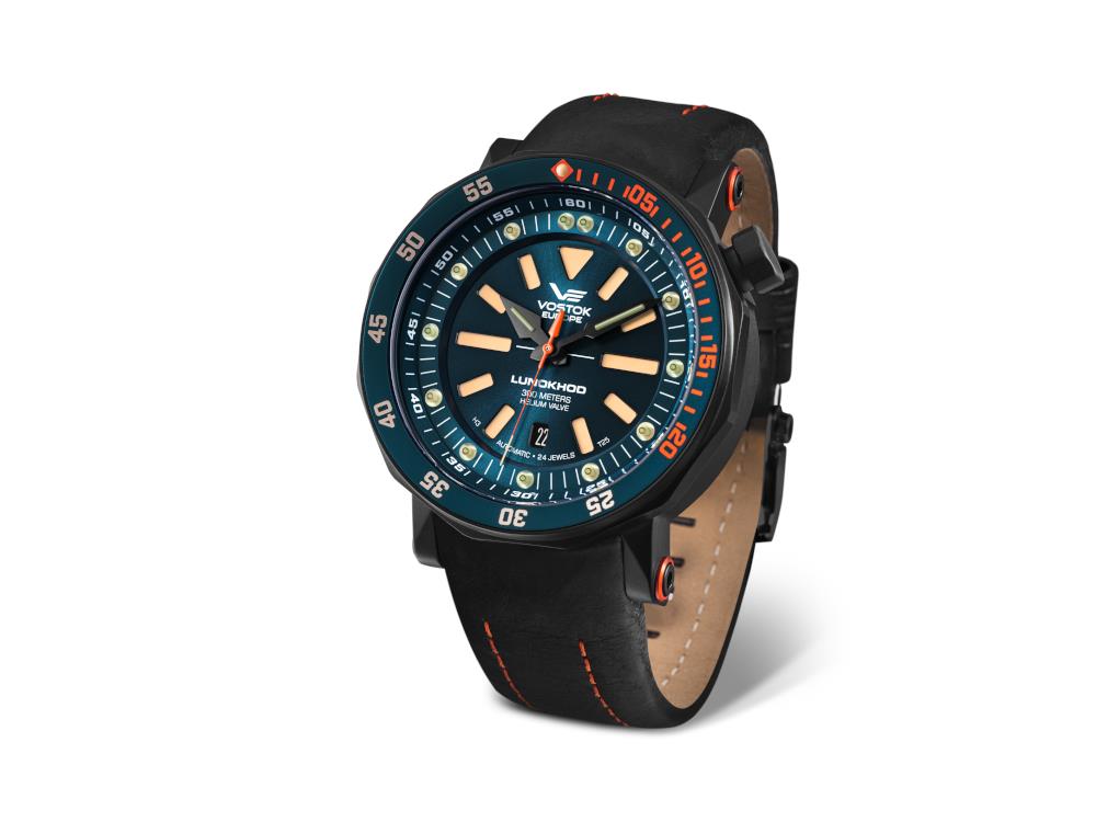 Montre Automatique Vostok Europe Lunokhod-2, Bleu, 49 mm, Tritium, NH35A-620C633