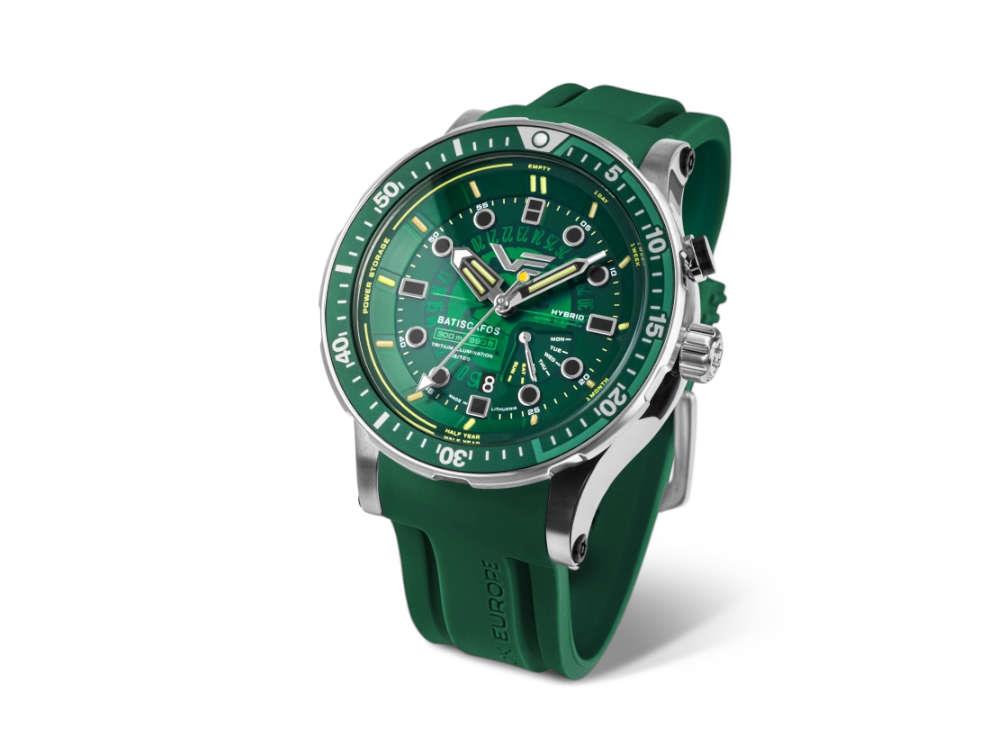 Montre à Quartz Vostok Europe Batiscafos, Vert, 49.7 mm, PX84-511A770-L-BR