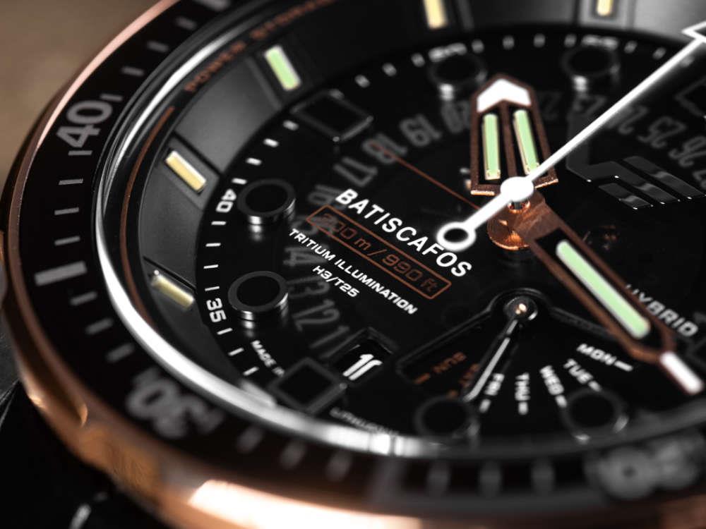 Montre à Quartz Vostok Europe Batiscafos, Noir, 49.7 mm, PX84-511E769-L-BK