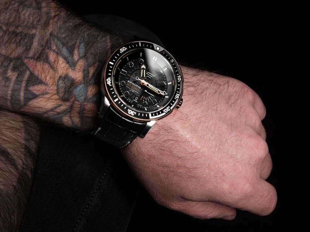 Montre à Quartz Vostok Europe Batiscafos, Noir, 49.7 mm, PX84-511E769-L-BK