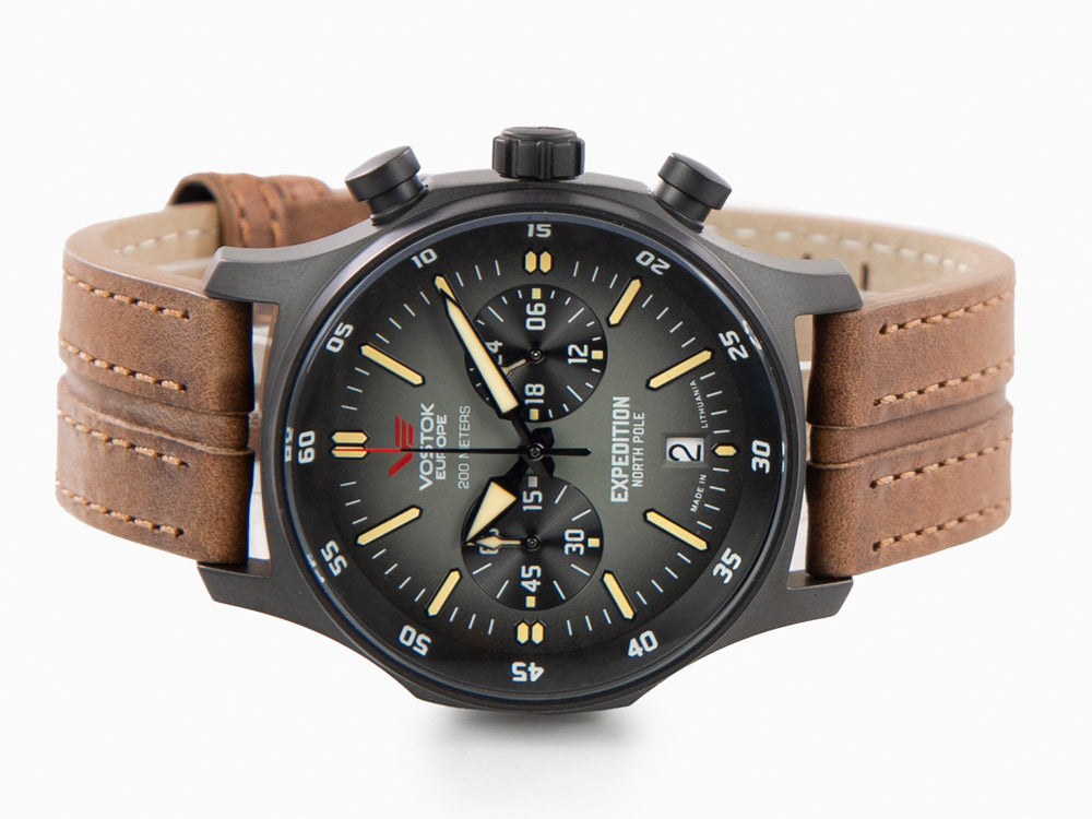 Montre à Quartz Vostok Europe Expedition North Pole, 43 mm, Chrono, VK64-592C558