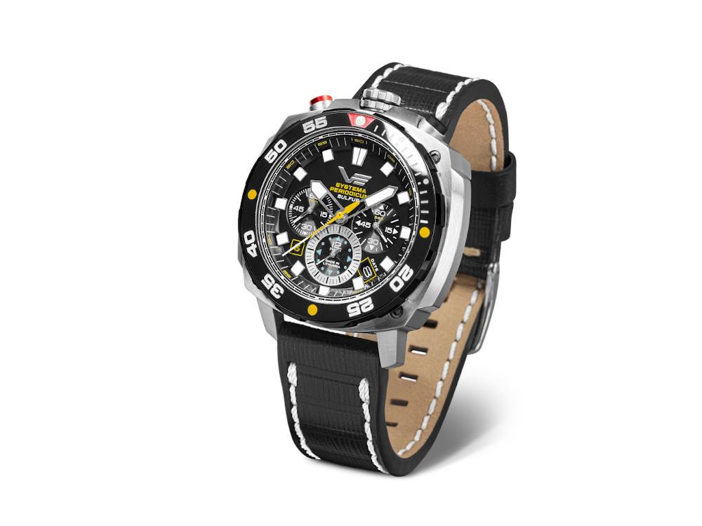Montre à Quartz Vostok Europe Systema Periodicum Soufre, LE, VK67-650E725-L-BK