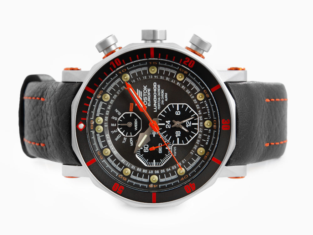 Montre à Quartz Vostok Europe Lunokhod-2, 49 mm, Tritium, Chrono, YM86-620A506