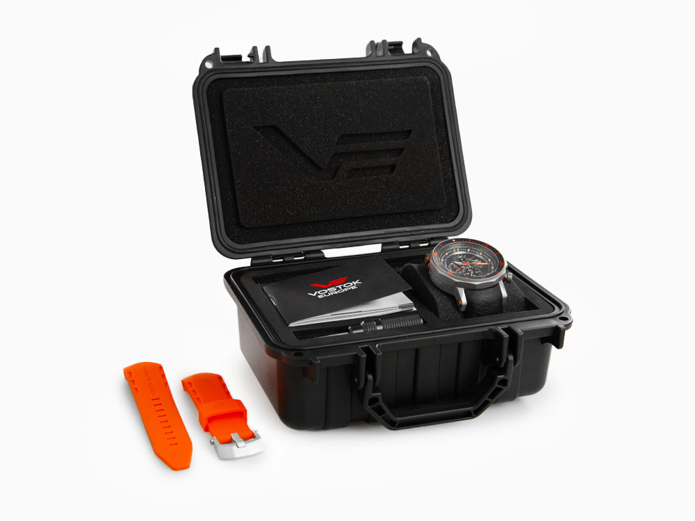 Montre à Quartz Vostok Europe Lunokhod-2, 49 mm, Tritium, Chrono, YM86-620A506