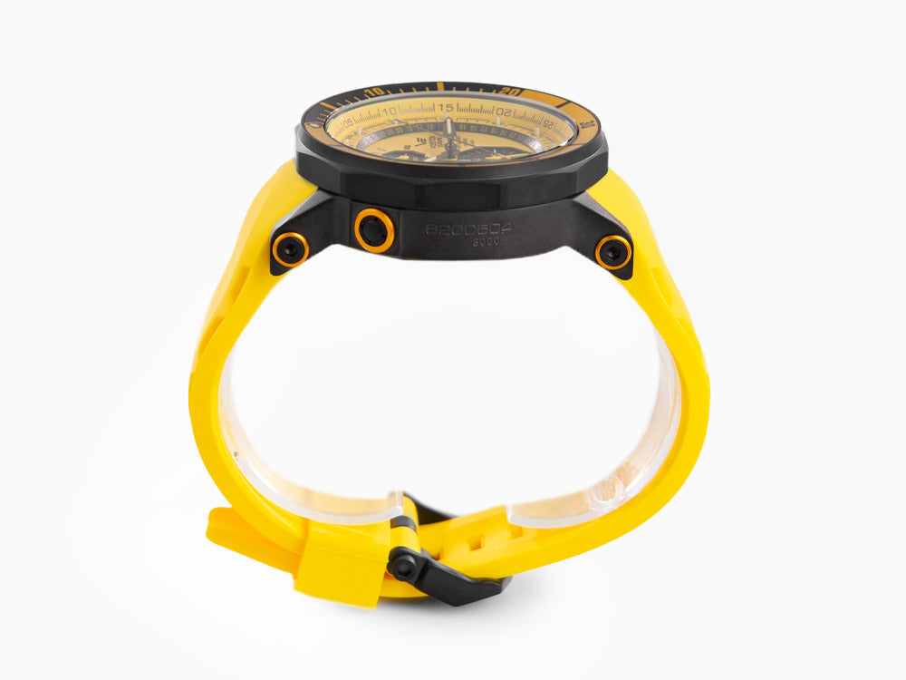 Montre à Quartz Vostok Europe Lunokhod-2, Jaune, 49 mm, Chrono, YM86-620C504