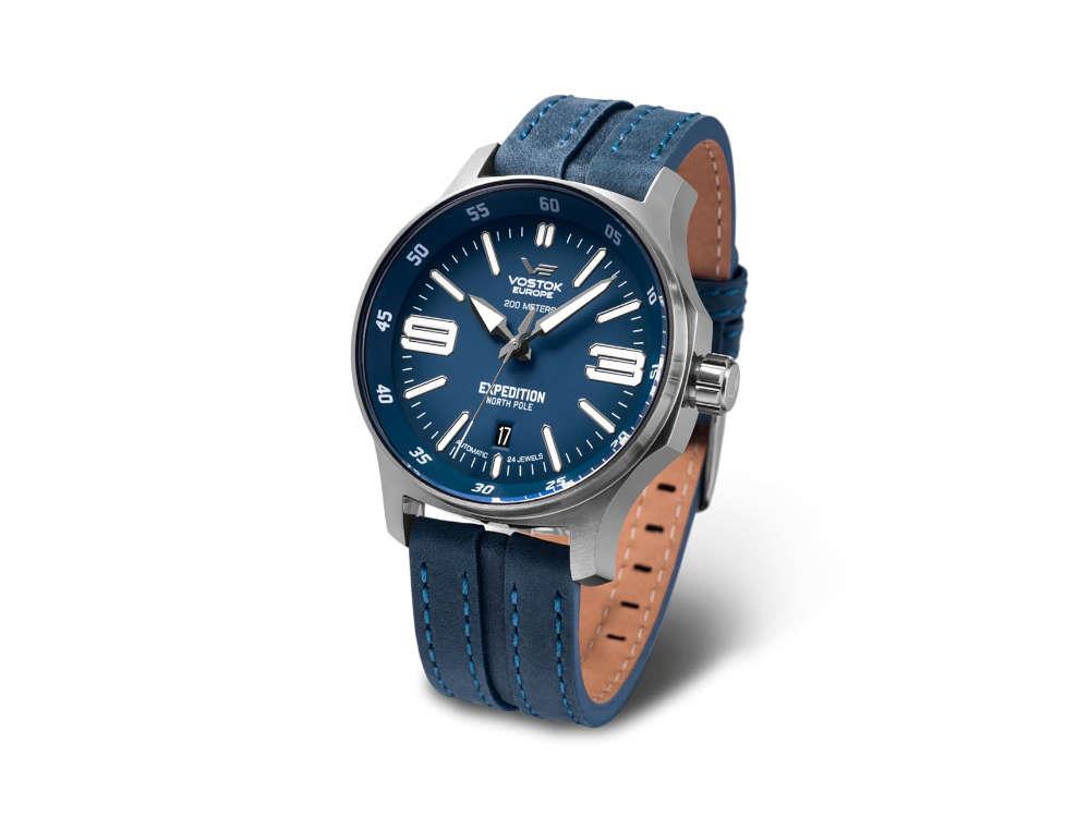 Montre Automatique Vostok Europe Expedition North Pole, Bleu, 43mm, YN55-592A557