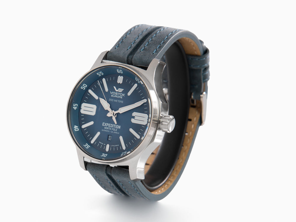 Montre Automatique Vostok Europe Expedition North Pole, Bleu, 43mm, YN55-592A557