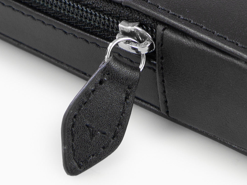 Étui Stylo Visconti Accesorios, Cuir, 3 Instruments D'écriture, Noir, KL40-03