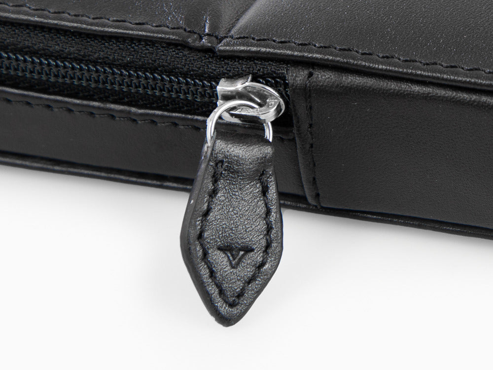 Étui Stylo Visconti Accesorios, Cuir, 6 Instruments D'écriture, Noir, KL40-06