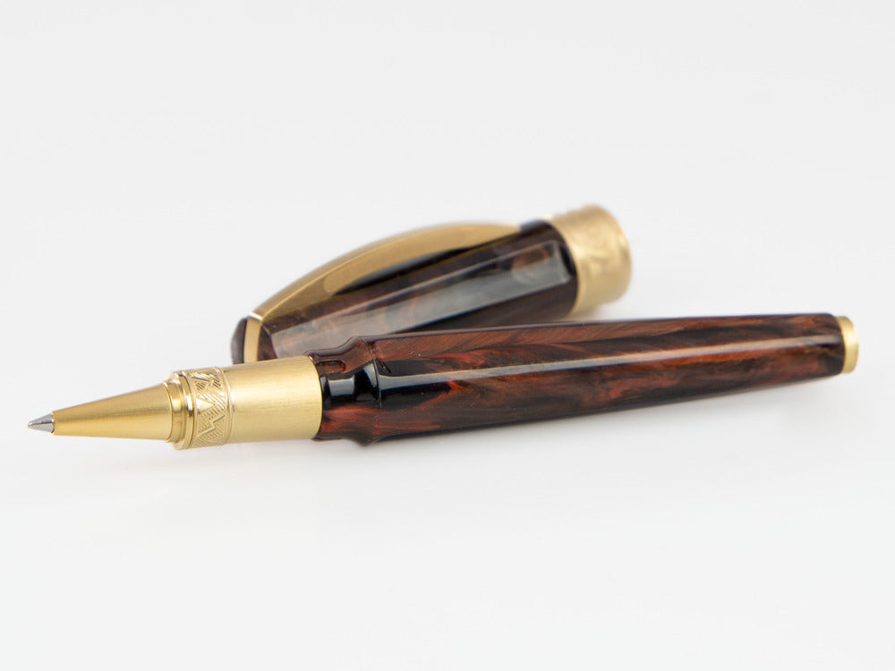 Roller Visconti Mirage Mythos Apollo, Plaqué or, Marron KP07-08-RB