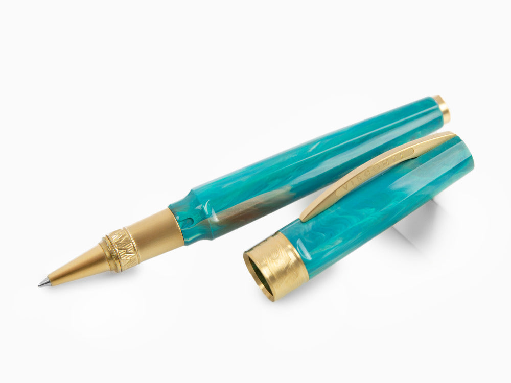 Roller Visconti Mirage Mythos Athena, Résine Acrilique, Plaqué or, KP07-15-RB