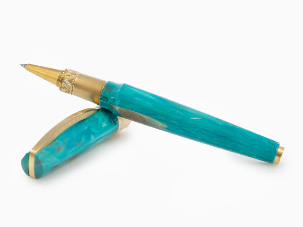 Roller Visconti Mirage Mythos Athena, Résine Acrilique, Plaqué or, KP07-15-RB