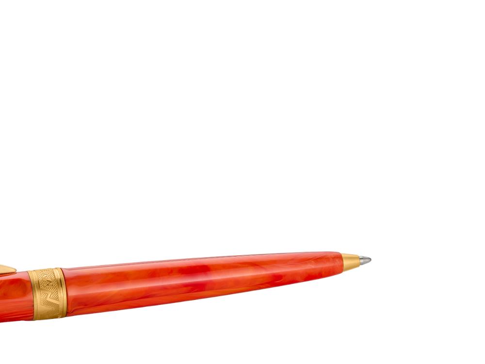 Stylo bille Visconti Mirage Mythos Demeter, Résine, Orange, KP07-20-BP