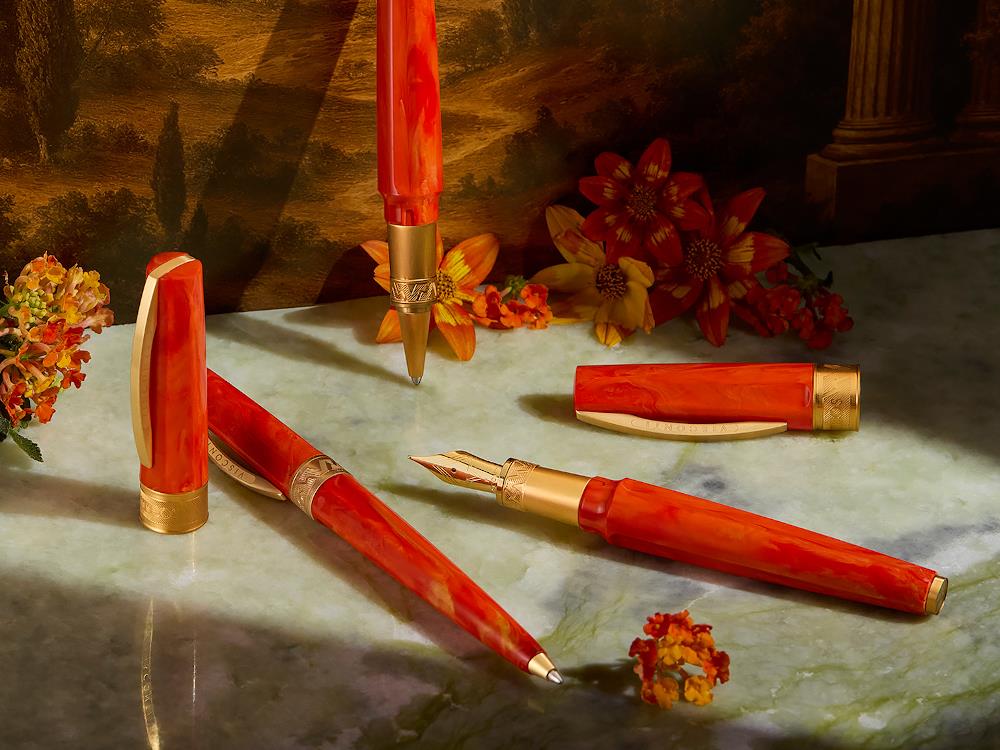 Stylo bille Visconti Mirage Mythos Demeter, Résine, Orange, KP07-20-BP