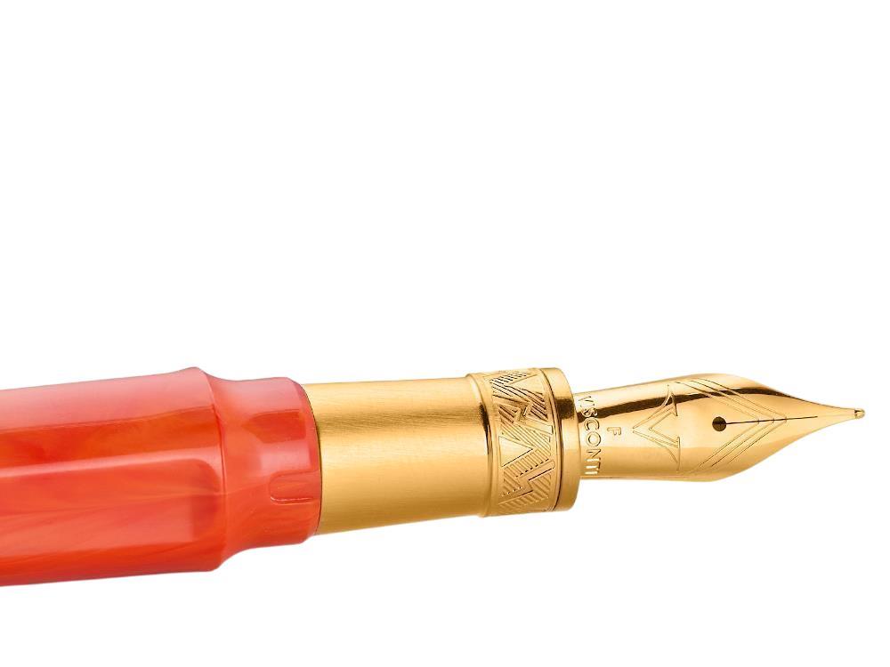 Stylo Plume Visconti Mirage Mithos Demeter, Acier, Orange, KP07-20-FP