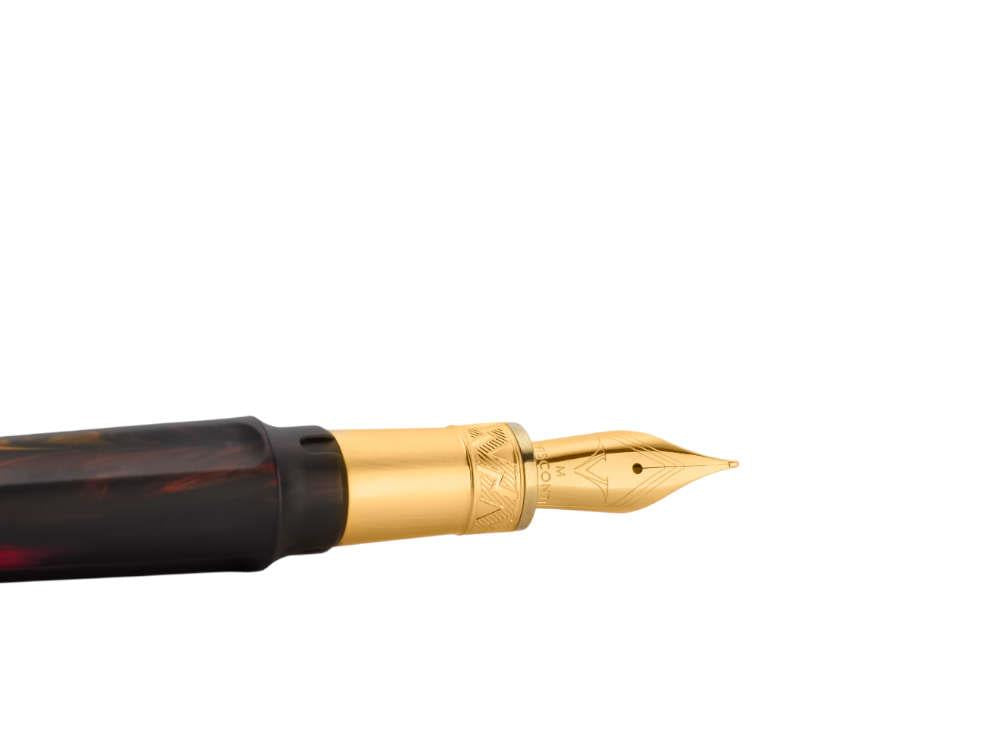 Stylo Plume Visconti Mirage Mythos Hades, Plaqué or, KP07-22-FP