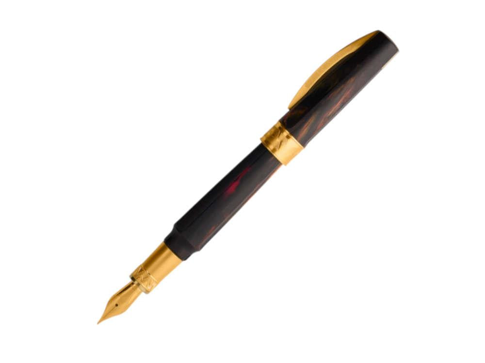 Stylo Plume Visconti Mirage Mythos Hades, Plaqué or, KP07-22-FP