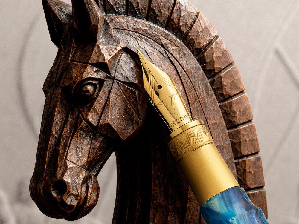 Stylo Plume Visconti Mirage Mythos Odysseus, Bleu, KP07-23-FP