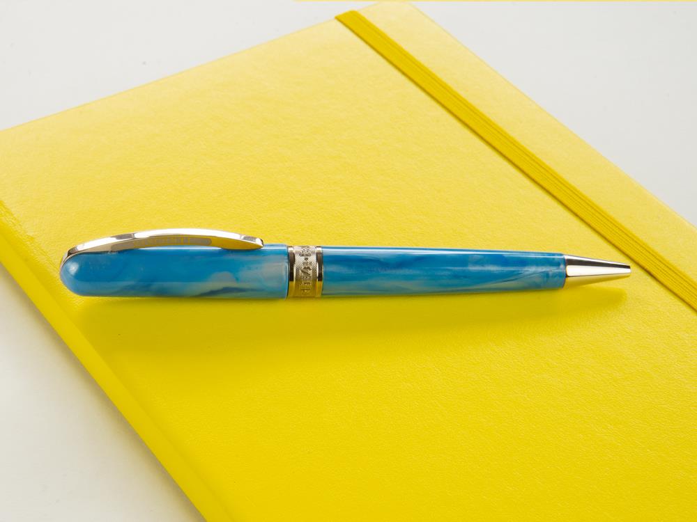 Stylo bille Visconti Breeze Blueberry, Résine, Bleu, KP08-05-BP