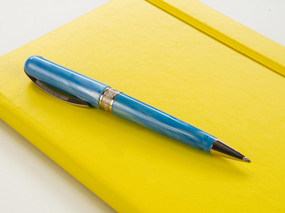 Stylo bille Visconti Breeze Blueberry, Résine, Bleu, KP08-05-BP